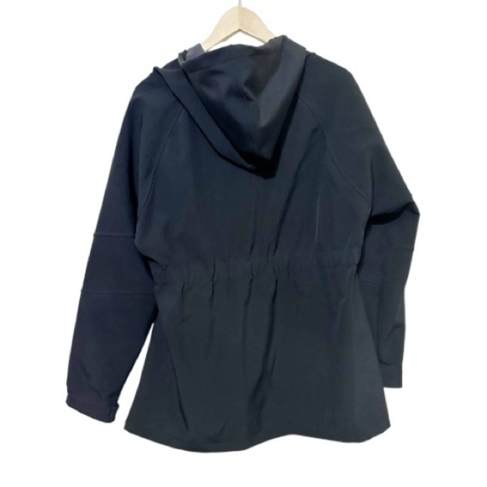 Fabletics Black Softshell Hooded Jacket Full Zip … - image 3